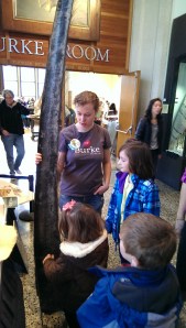 We inspect some baleen.