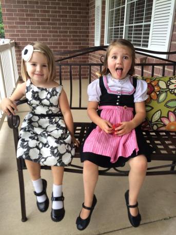 Katie and Emmy, post-pie